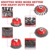 4 1/2" Angle Grinder Wire Wheel Set - 6 Packs,