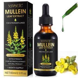 ZTSMSWY Mullein Leaf Extract for Lungs,Mullein Drops,Premium Mullein Leaf Extract Support for Cleaning The Airways
