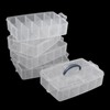 5-Tier Stackable Storage Box, Clear Snap-Lock Plastic Storage Containers -