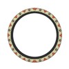 Ethnic Aztec Geometric Native Boho Car Steering Wheel Cover,Non-Slip Elastic