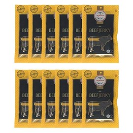 Aufschnitt Grass Fed Beef Jerky - Low Sodium, Certified Kosher - Made in USA - Keto Friendly - 12 Pack, Teriyaki