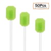 (50 PCS) Disposable Oral Swabs, Sterile Dental Sponge Swabsticks Unflavored