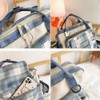 Cute Backpack with Accessories Check Dual Purpose Backpack Shoulder Bag