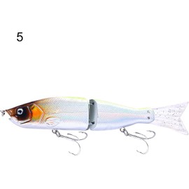 2 Segment Jointed Swimbaits,18cm 52g Fishing Lure Attractive Bold Fake Floating Minnow for Bait Multicolor Slow Sinking Lightweight for Freshwater Saltwater Angling