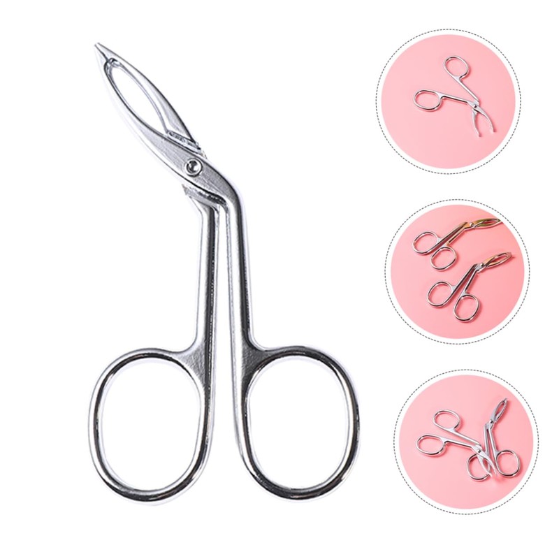 WOONEKY Professional Eyebrow Tweezers Set Stainless Steel Scissor Tweezers for