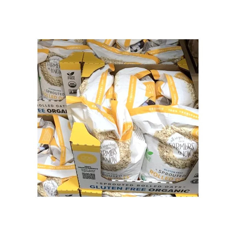 One Degree Gluten Free Sprouted Rolled Oats Organic Whole Grain