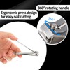 Straight Nail Clippers for Thick Nails Sturdy Stainless Steel Fingernail
