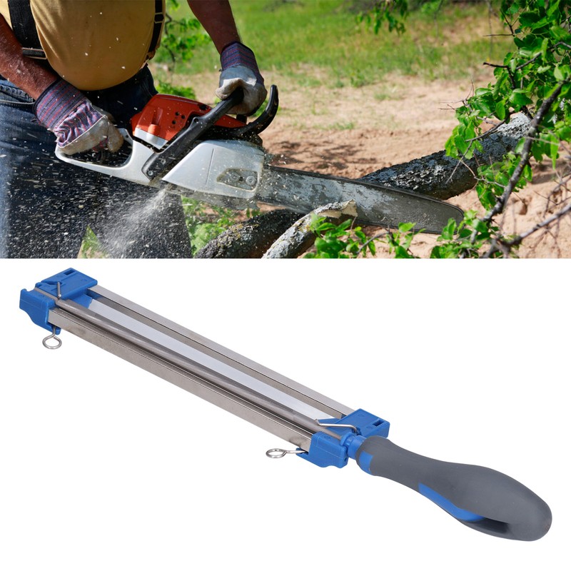 2 in 1 Chainsaw Sharpener Steel Chainsaw File 5/32 Inch