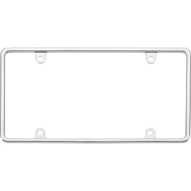 Cruiser Accessories 21330 Slim Rim License Plate Frame, Chrome,1 Frame