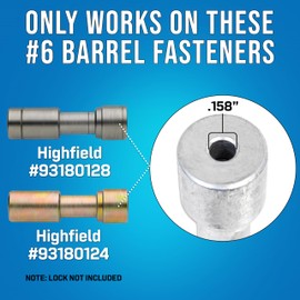 Jonard Tools TTBW-158 Steel Barrel Fastener Plunger Tool for Water Utility Fasteners with 0.158” Inside Diameter