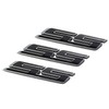 Aimoll 3pcs SS Emblems ABS Sticker 3D Logo Replacement for