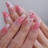 Rose Chrome Handmade Nail Tips - Points / 로즈크롬 수제네일팁