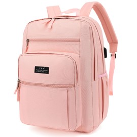 YGR Travel Laptop Backpack, Anti Theft Casual Rucksack Slim Business Laptop Backpack, Water resistant College Computer Bag Gift for Women, Men, College, Outdoor Sports, Work