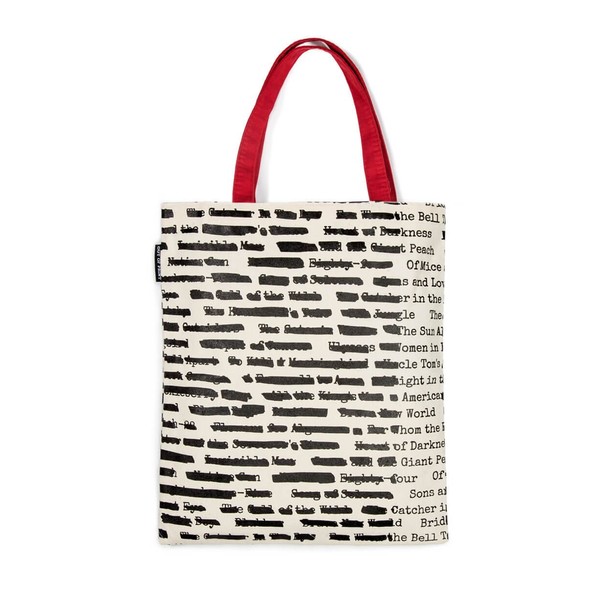 Out of Print Banned Book Tote Bag, 15 X 17
