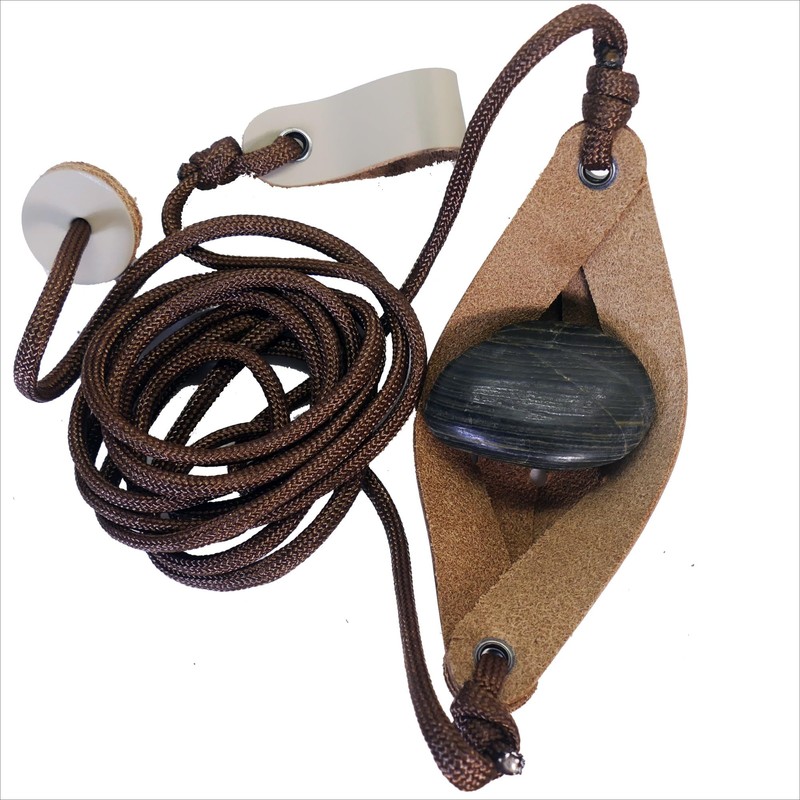 Old-Fashioned Slingshot Rock Sling Tennis Ball Thrower Shepherds Sling (1pack)