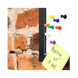 18 Memo Magnets Fridge Mini Magnet Push Pin Notice White Board Note Coloured Pin Skittles List