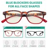 Eyekepper 12 pack Blue Light Blocking Reading Glasses Tortoise Splicing