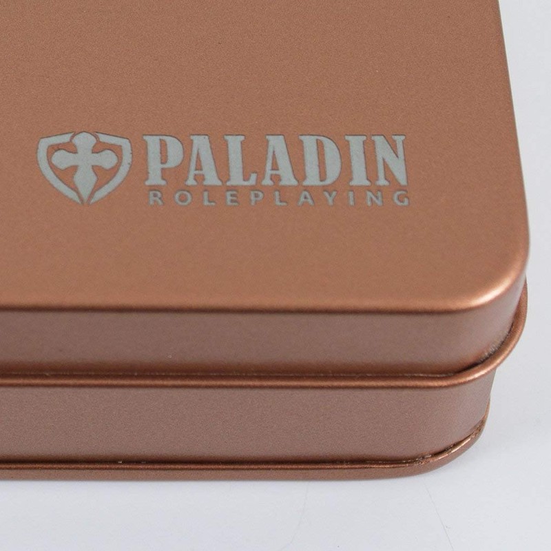 Bronze Metal Dice - Full Polyhedral Set in Presentation Tin