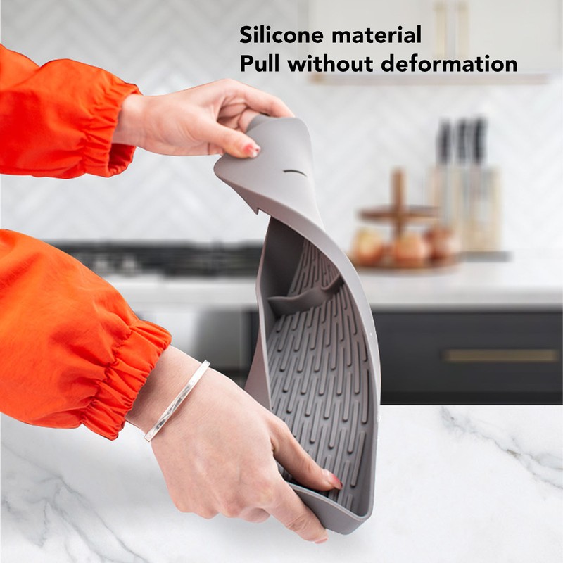 2Pcs Stove Top Shelf Silicone Magnetic Leak Proof Anti Slip