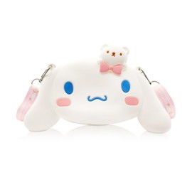 Mr.Crush Cartoon Crossbody Shoulder Bag Mini Kawaii Anime Cute Toy Bag Accessories Coin Purse For Girls Women Teen (white)