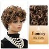 Short Wigs for Black Women Brown Pixie Cut Wig with