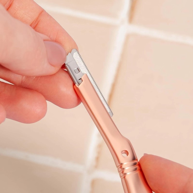 Brandluxe Dermaplaning Refills for Face, Eyebrow Shaping, Gentle Hair Removal