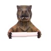 Whimsical T-Rex Toilet Paper Holder - 7" Wall Mounted Bathroom