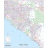Orange County, California Detailed Arterial Wall Map (2 Large Sizes)
