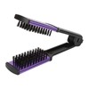 Clamp Flat Brush Double Sided Hair Straightening Artificial Bristle Splint