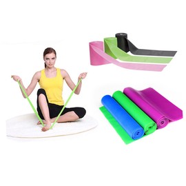 Kisangel Gym Resistance Bands Exercise Bands for Fitness Body Building Yoga Pilates Latex