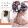 MSCHARM 2 pcs Messy Bun Hair Piece Synthetic Hair Messy
