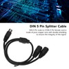 DIN 5 Pin Male to 2 DIN 5 Pin Female
