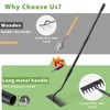 Manual Weeder Tool,8 Tines Garden Weeding Rake with Sharp Blade,55