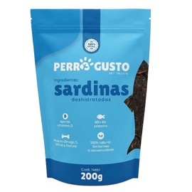 Sardinas Deshidratadas para Perros | 100% Naturales | Ricas en Omega 3 para Piel y Pelaje | Premio Saludable Alto en Proteína | Sin Conservadores (200