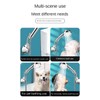 YERTAA Suction Shower Head Holder (Black), 120-Degree Adjustable Rotation, Silver-Plated