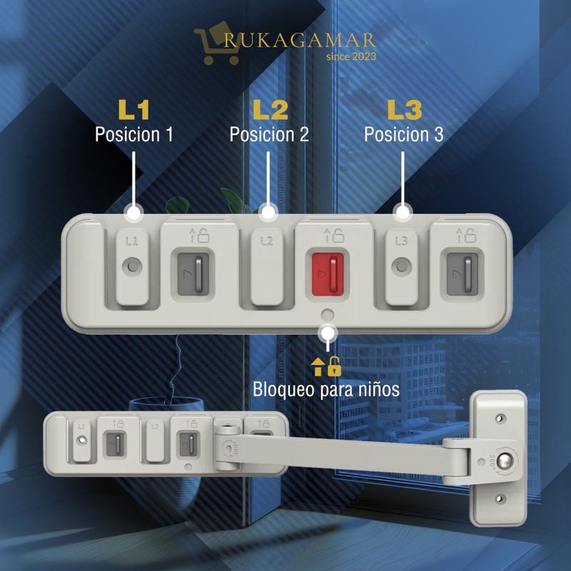 Pack of 2 Safety Locks for All Types of Windows