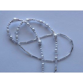 Handmade 18" CAT PENDANT EYEGLASSES LOOP NECKLACE BEADED READING EYEGLASSES LOBSTER CLASP