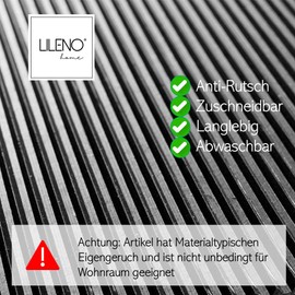 LILENO HOME Grooved Rubber Mat Sold by the Metre 400 x 100 cm Rubber Runner Groove Mat (3 mm) as Workshop Floor NonSlip Mat Workbench Cushion and Floor Mat Rubber Mat for Basement Trailer Garage