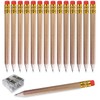 Adhere 25pcs Golf Pencils with eraser Hexagon Wooden Pencils with