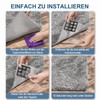 ASOBEAGE Teppich Antirutschunterlage, 4 Stück Waschbar Antirutschmatte für Teppich, Anti-Rutsch-Teppich-Pads