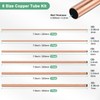 M METERXITY 200mm Round Copper Tubing, 2mm 3mm 4mm 5mm
