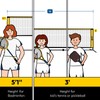 A11N 14ft Badminton Pickleball Net - Height Adjustable for Junior