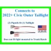 fits Civic 2022-25 Outer Taillight Tail Light Connector Plug Wiring