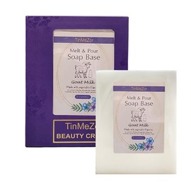 TinMeZor Goats Milk Soap Base Melt and Pour Soap Base for Crafting and Soap Making homemade Easy to Cut - 2 Pound