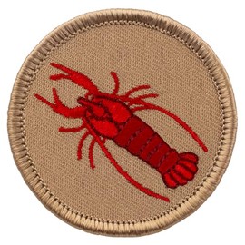Crawfish Patrol Patch - 2" Diameter Round Embroidered Patch (Sew-on)