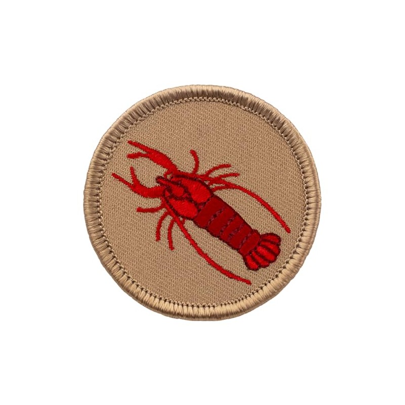 Crawfish Patrol Patch - 2" Diameter Round Embroidered Patch (Sew-on)
