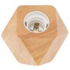 Wooden Diamond Lamp Base E27 Socket Modern Small Wood Table