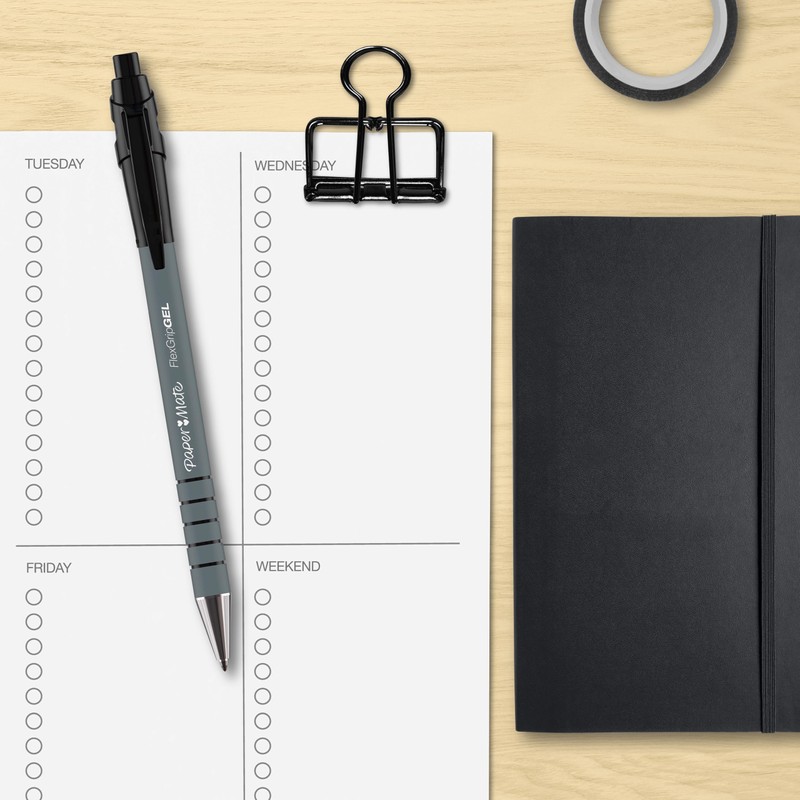 Paper Mate FlexGrip Gel Retractable Pens | Medium Point 0.7mm