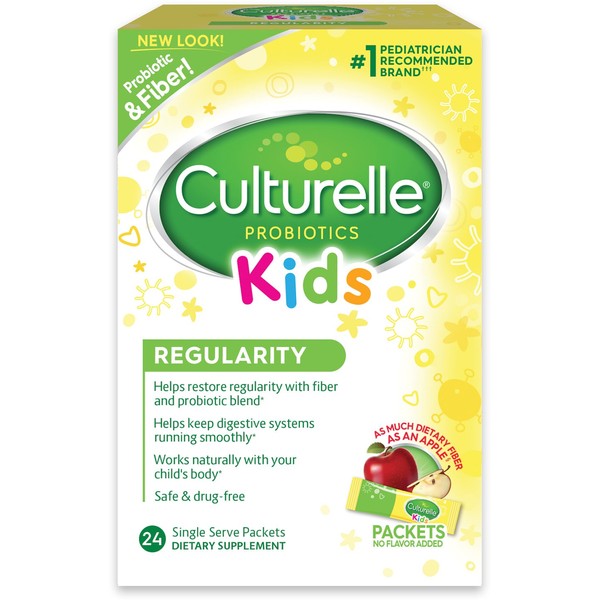 Culturelle Kids Regularity Flavorless Probiotic Powder Packets 24 ea ( Pack of 2)