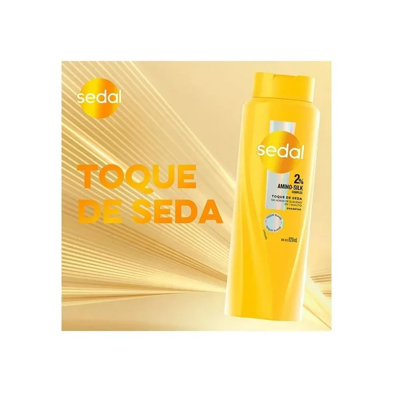 SEDAL Shampoo Toque de Seda, 2 Amino-Silk Complex. 100 h